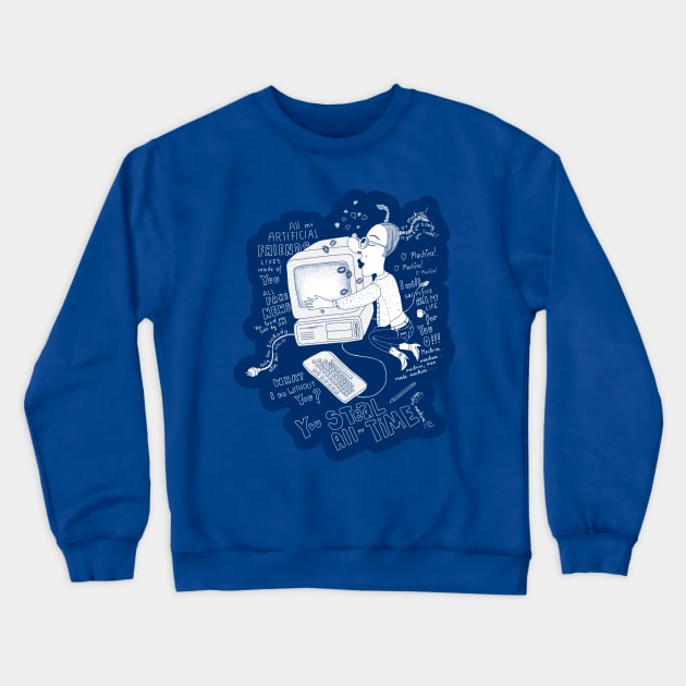 Computer love Crewneck Sweatshirt by ruta13art